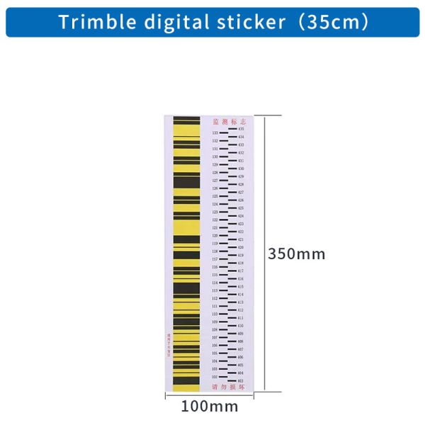 5PCS SETTLEMENT OBSERVATION BAR CODE STICKER FOR LEI-CA SOKK IA TRIMBLE FOIF DIGITAL LEVEL SURVEYING