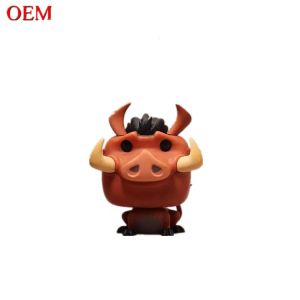 3D Cartoon Pop Lion Statue Animated Plastic Animal Model Toy