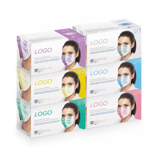 Recyclable 350gsm Art Paper Packaging For Face Mask
