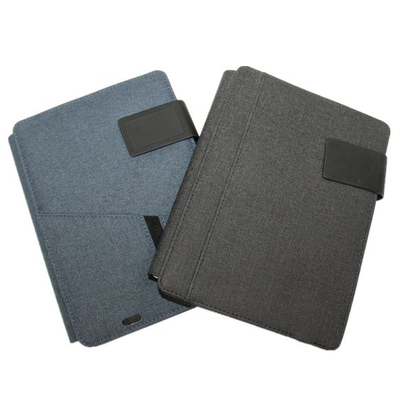 Buy Nontoxic Waterproof Wireless Charging Notepad , Reusable Padfolio With Power Bank at wholesale prices