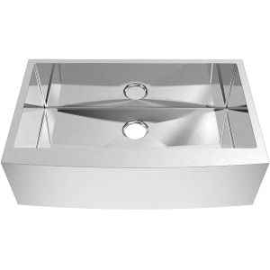 33 Inch Farmhouse Apron Front Kitchen Sink Undermount Deep SS 16 Gauge