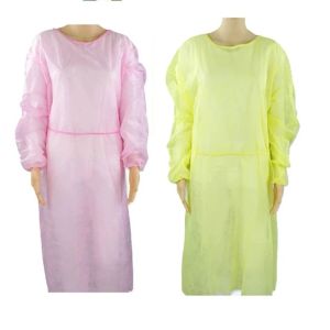 Polypropylene 50 Gsm Frock With Waterproof Microporous Film Waterproof