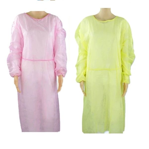 Polypropylene 50 Gsm Frock With Waterproof Microporous Film Waterproof