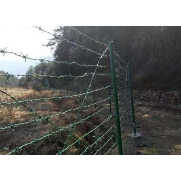 2.8mm Plastic Pvc Coated Barbed Wire