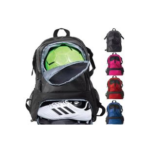 China Polyester Nylon Gym Exercise Equipment Bag Thickened With Shoes Compartment on sale