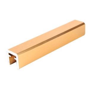 12Mm Extruded Aluminum Handrail Profiles Tempered Glass Stair Railings Handrail