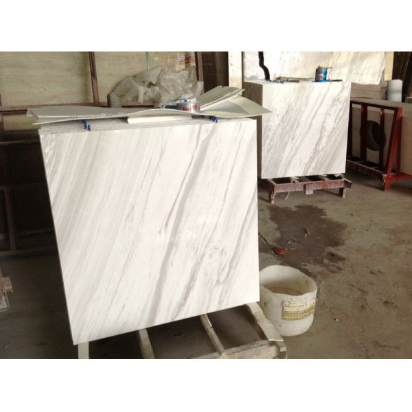 Greece Volakas White Marble white marble with Black Veins Polished tiles from China