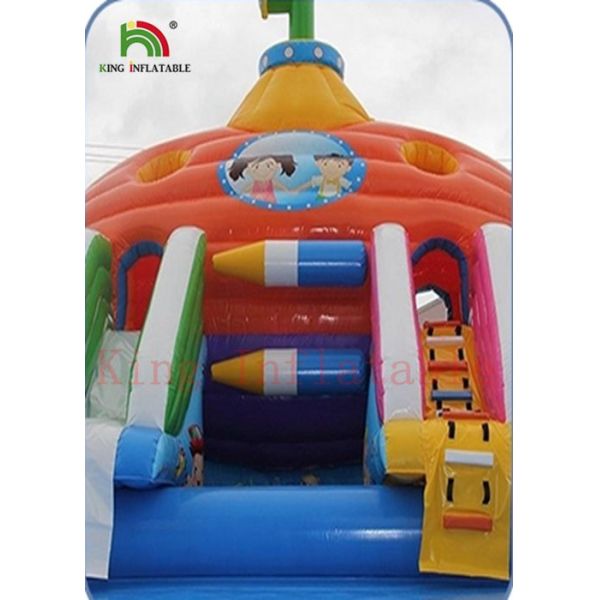 Submarine Inflatable Water Slide Colorful Digital Printing For Kids