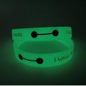 Cutting Processing Service Glowing Silicone Wristbands with Customized Design