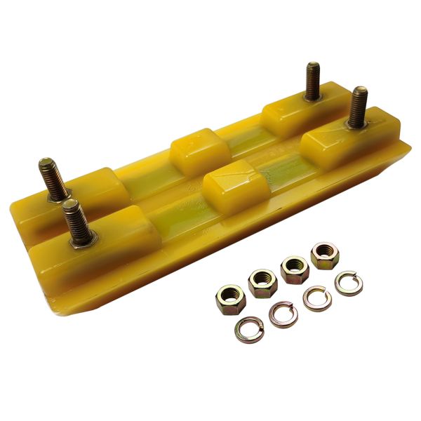 Buy 2411112 Polyurethane Rubber Block / Track Shoe Milling Machine Spare Parts 3 Ribs For W205/W2000 Road Construction at wholesale prices