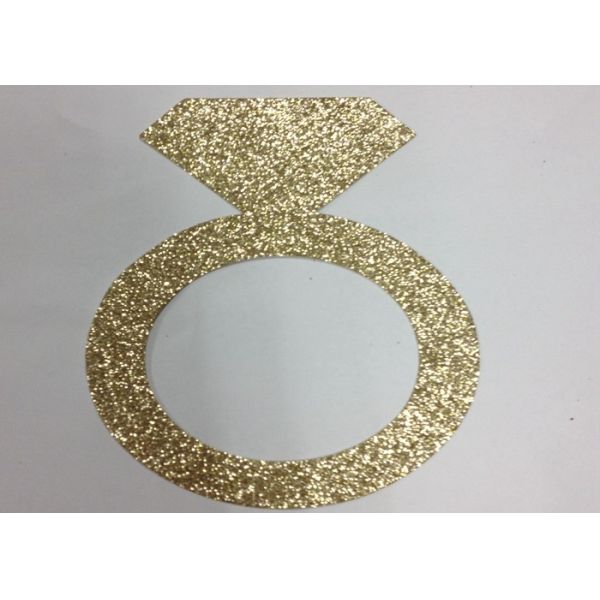 Buy 300gsm Glitter Glitter Paper Letters 5" Tall Gold Glitter Paper Ring at wholesale prices