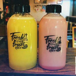 400ml 500ml 600ml Plastic Fruit Juice Bottle With Customized Logo