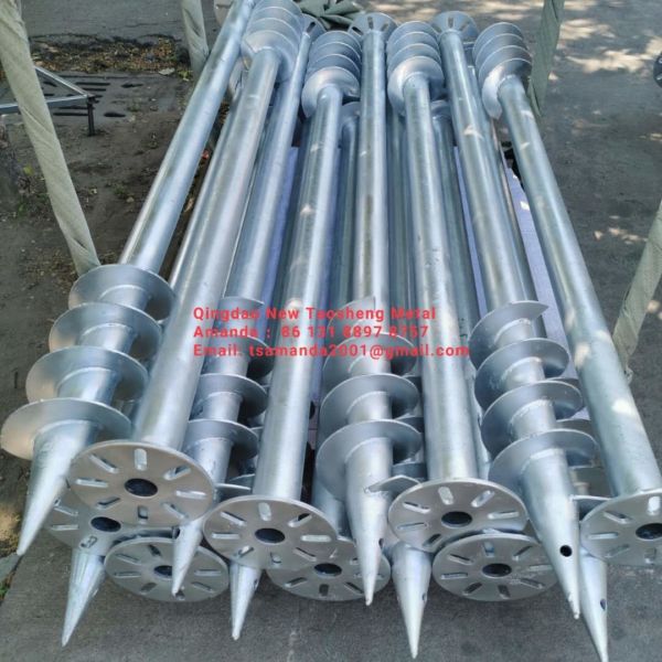 Buy ASTM A153 HDG 580mm 120KN ground screw post anchor at wholesale prices
