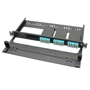 1U 96F MPO MTP Patch Panels Fiber Optic Rack Mount High Density Patch Panel