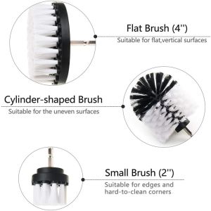 2inch 3.5inch Drill Scrub Brush Attachment Set For Bathroom Cleaning