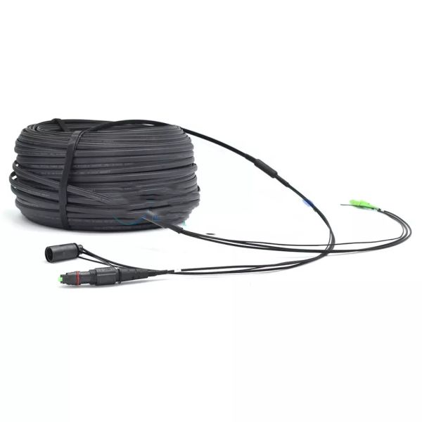 SST Toneable Flat Drop Cable Optitap Hardened 2 Core SC/APC G657A1 PE