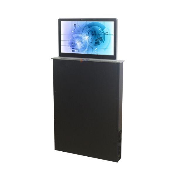 Aluminum Ultra Hidden Desk Monitor Lift 18.5 Inch / 23.5 Inch Motorized Monitor Lift
