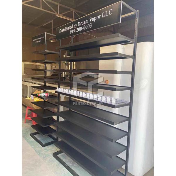 Buy ODM Cigarette Store Display Shelf EPE Foam Powder Coated at wholesale prices