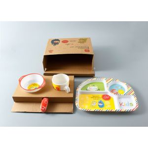 Eco Friendly Little Monster Children Melamine Dinnerware Set