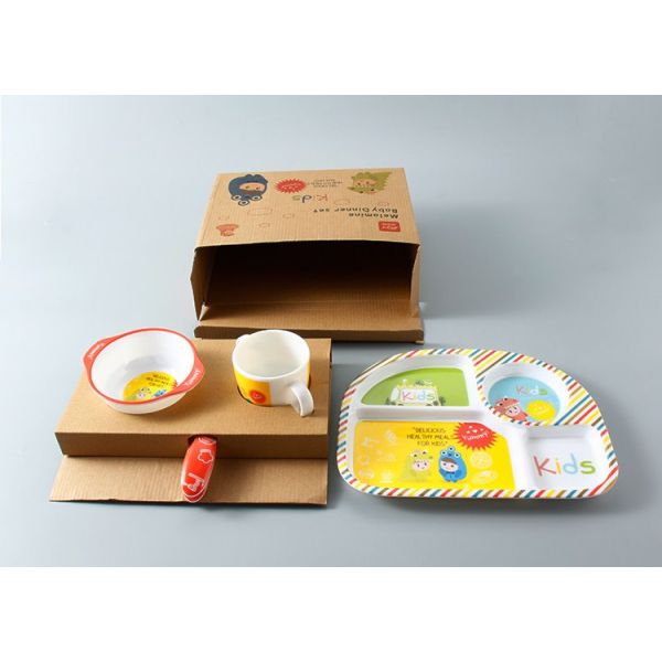 Buy Eco Friendly Little Monster Children Melamine Dinnerware Set at wholesale prices
