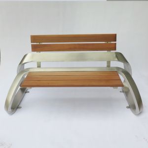 Sunproof 140cm Stainless Steel And Wood Garden Bench