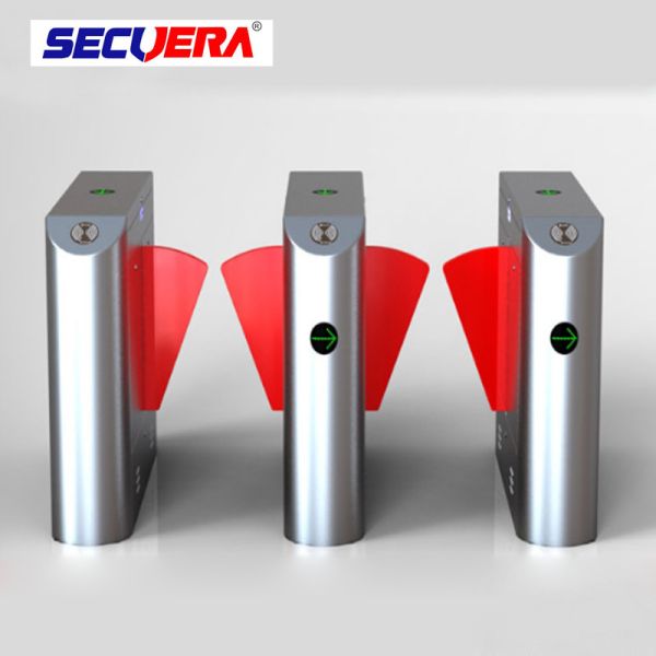 Single lane Stainless Steel Gate access control turnstile system Fingerprint