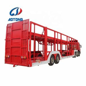 BPW Optional 2 Axles Skeleton 8 Cars Transporting Type Car Carrier Semi Trailer