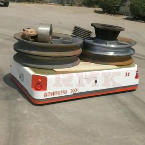China Heavy Duty Material Trackless Transfer Trolley PLC Control Directional Movement on sale