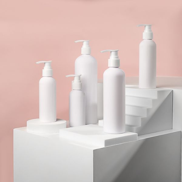 Standard Boston Round Amber Color SkinCare Cosmetic 4oz 8oz PET Packaging Bottle