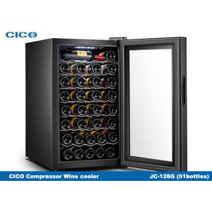 Residential Wine Refrigerator Stand Up Bottles Touch Panel Control