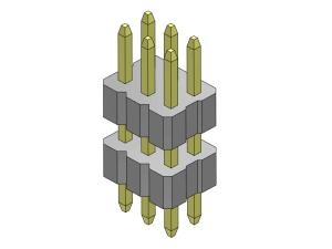 China 1.00mm Dual Row Header Connector Stack Straight Type 2*3PIN To 2*40PIN SQ0.30mm on sale China 1.00mm Dual Row Header Connector Stack Straight Type 2*3PIN To 2*40PIN SQ0.30mm on sale