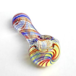 2.9 Inch Length 4mm Thick Glass Hand Pipe Delicate Design High Rigidity