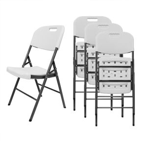 HDPE Plastic Folding Chairs Outdoor White Folding Chairs Plastic Customized