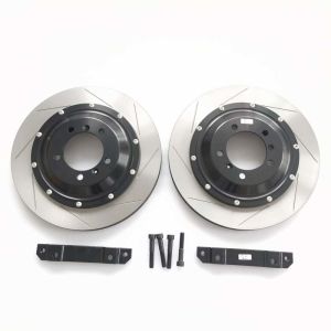 Round Cast Iron Brake Disc 380*32 Slot Center Bell Bracket For Porsche 997