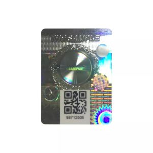Hologram Seal Sticker Label Scratch Off QR Code 3D Adhesive