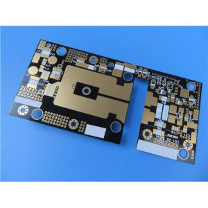 RF-60TC High Frequency PCB 30mil 0.762mm Double Sided RF PCB with Black Solder