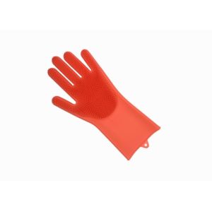 Reusable Silicone Cleaning Brush Scrubber Gloves For Household Kitchen Clean