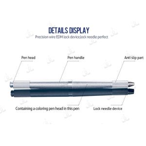 China Metal Permanent Makeup Manual Tattoo Pen Multifunctional Red , Gold , Silver on sale