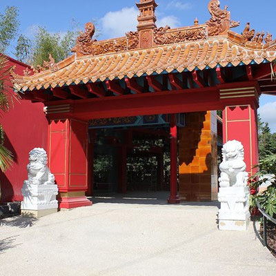 Customize Size Color Chinese Roof Decoration Huge Carving Pagoda