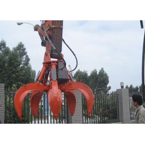 Buy cheap 5 Cylinders Excavator Grapple , Hydraulic Orange Peel Grapple from wholesalers