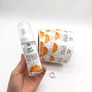 Perfume Glass Bottle Custom Sticker Cosmetic Adhesive Gold Foil Customized