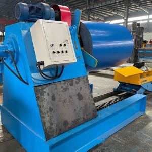 Quality 220V Vertical Cylinder 8 Tons Hydraulic Decoiler With Digital Display for sale