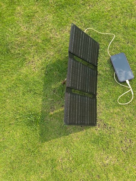 Compact 3-Foldable Solar Charger With Customized Waterproof Polyester Bag