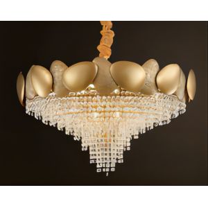 Large Round Crystal Chandelier For Foyer Living Room Bedroom