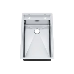 Luxurious Single Bowl Bathroom Sink Commercial Grade Brushed Finish