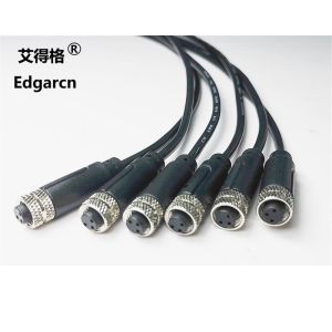 M12 Sensor Cable Assembly Length Customized Application For Data Cable