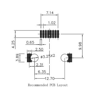 634008149821 / LPJES101XDNL 8pin SMT Rj45 latch-up without LEDs