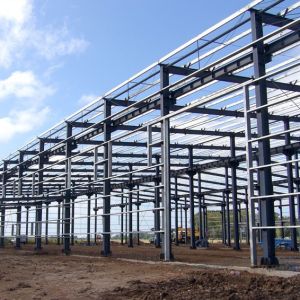 Steel Workshop With PVDF/PVC Coated Sail Finish 150KM/h Wind Load And Installati