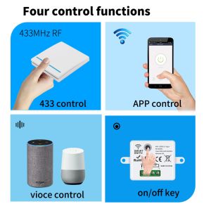 2.4GHz White Zigbee Touch Switch PC ABS Wifi Tuya Zigbee Communication Module