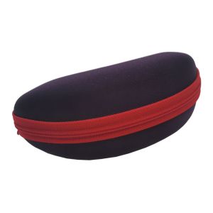 China Dark Purple Well Shaped Zipper Sports Sunglasses Case on sale